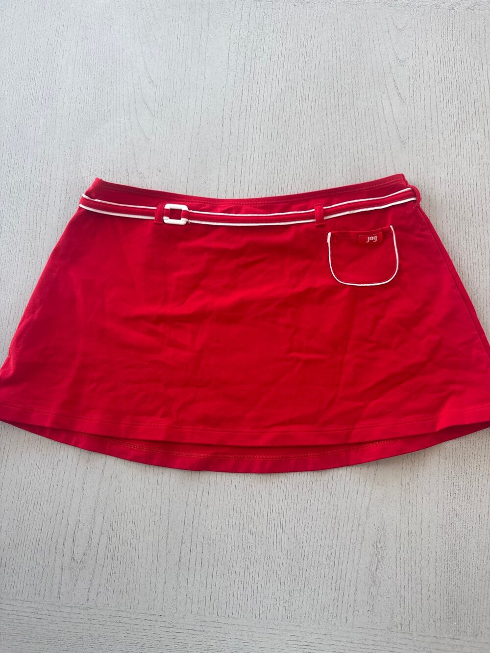 Vintage JAG Mini Skirt Tenniscore Preppy Tomato Girl E Girl Y2K 2000s